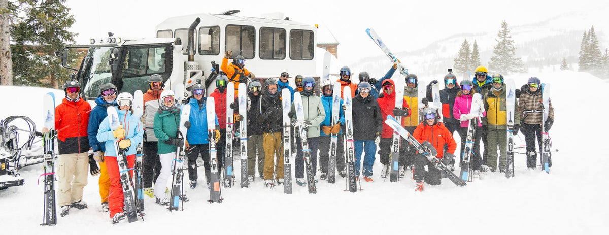 Group of Renoun skiers on a ski trip to Crested Butte, Colorado
