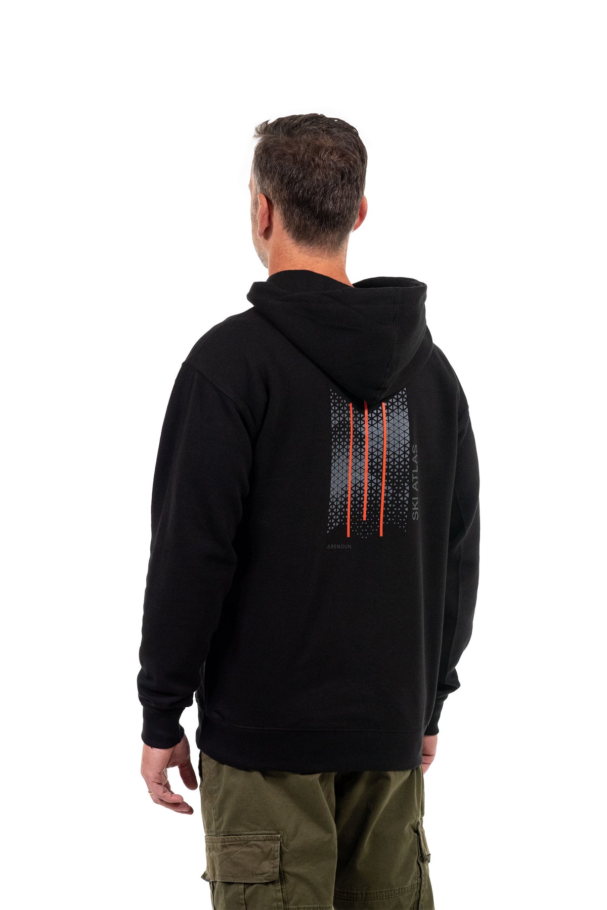 atlast&co Hooded sweatshirt 黒 L 42 パーカー Hooded Sweatshirt 