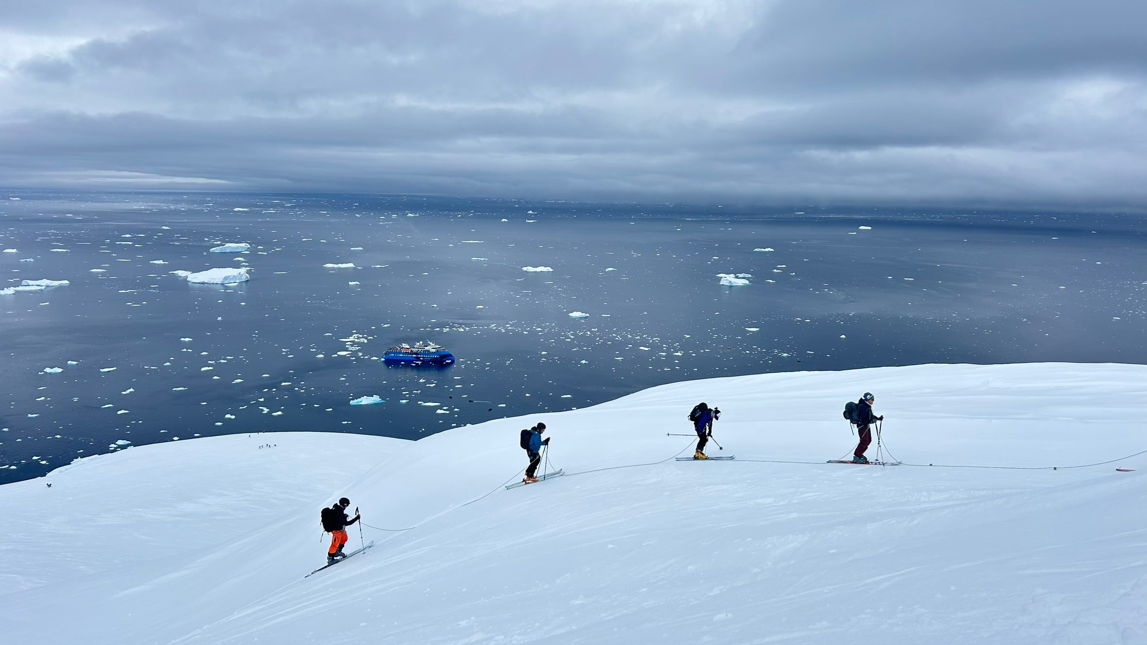 Ira and team trek Antarctica 