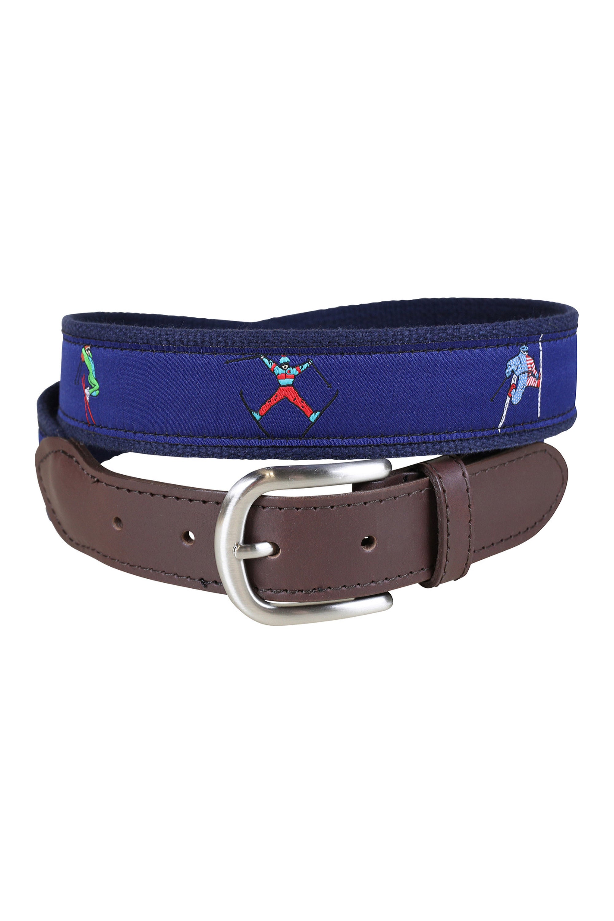 Retro Leather Ski Belt