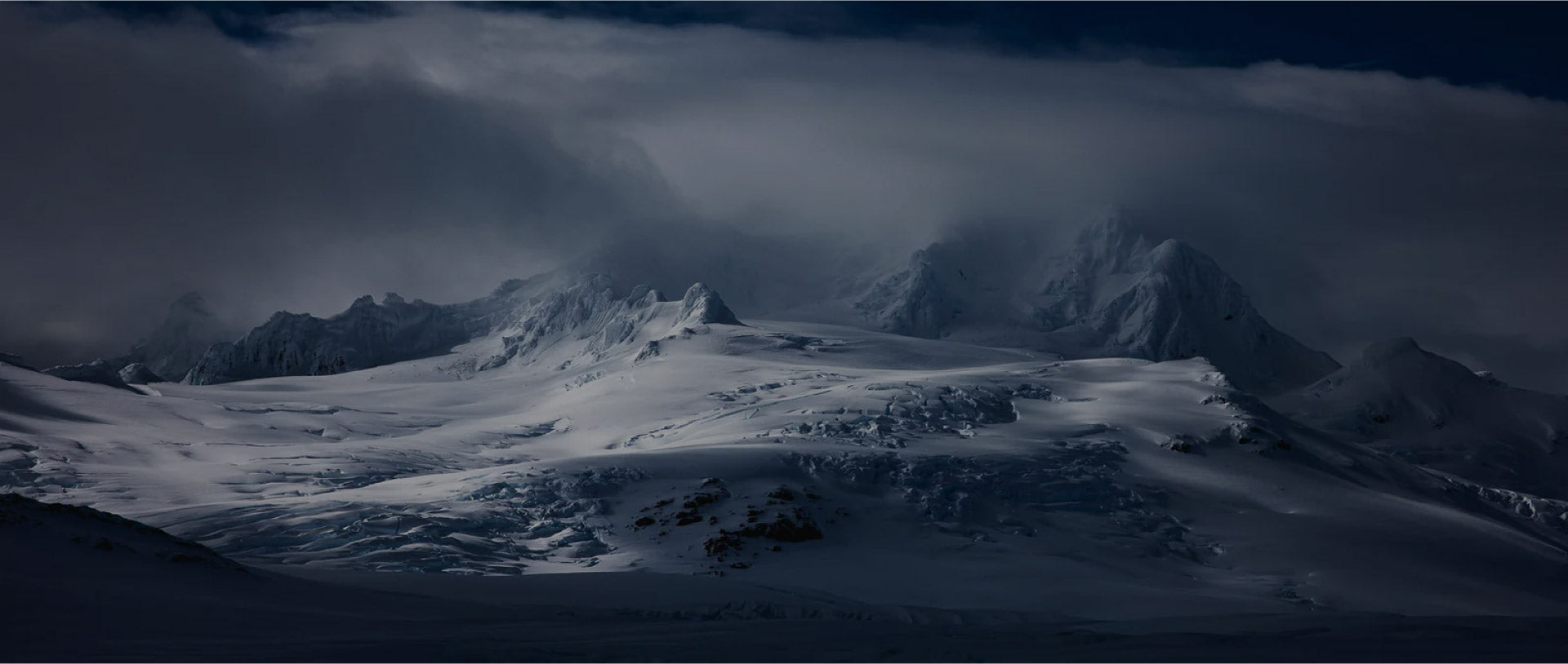 Snow mountain landscape