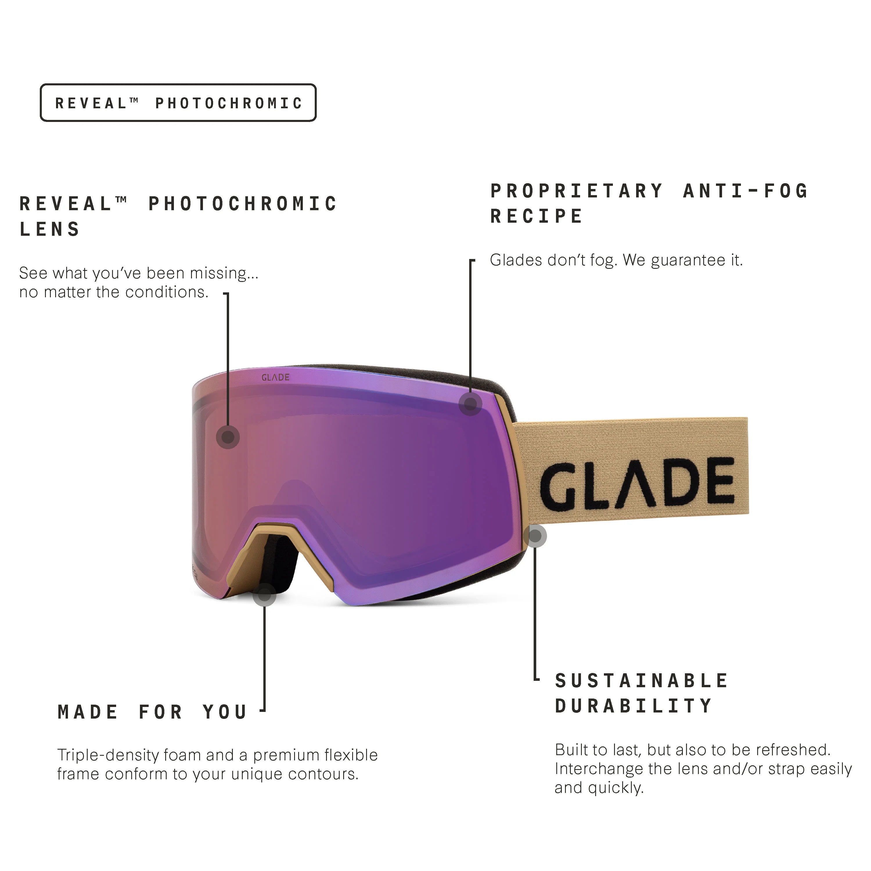 Reveal Photochromic Purple/Desert